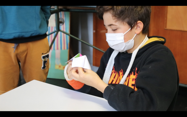 Hugo, élève de la classe de CM2 de Clairac © Claire Lacabanne - "Je voudrais vous présenter mes personnages." - 2022