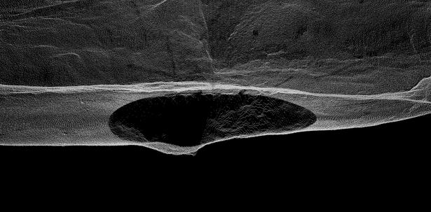 Capture d'écran de logiciel 3D, Grotte du Pech Merle, GET.