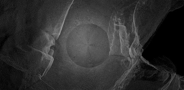 Capture d'écran de logiciel 3D, Grotte du Pech Merle, GET.