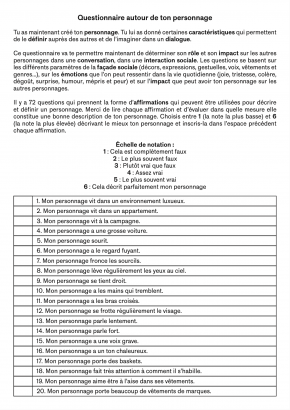 1° page © Mélodie Bajo - "Je voudrais vous présenter mes personnages." - 2022
