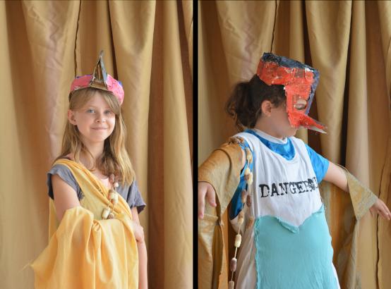 Louana et Léia en oiseaux