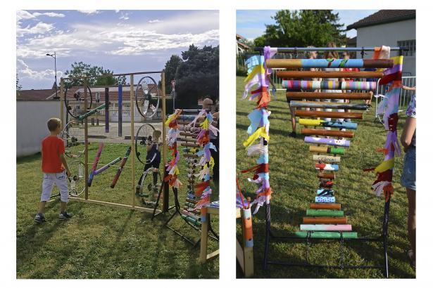 châssis et xylophone