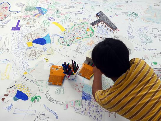dessins de mers imaginaires