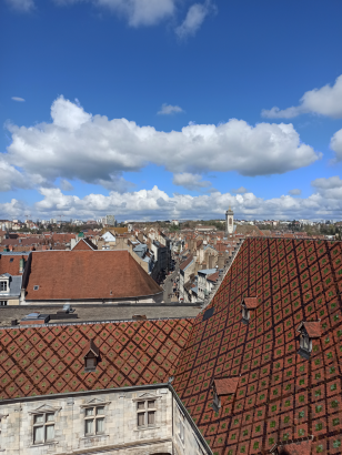 Besançon, vue depuis le Palais Granvelle, avril 2023.