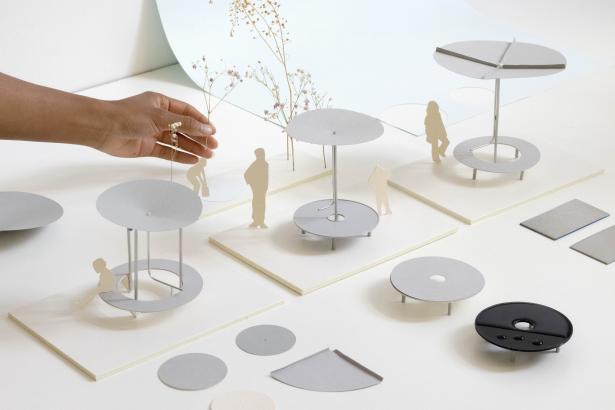 maquettes 1:20 du Banc des saisons par Robin Bourgeois