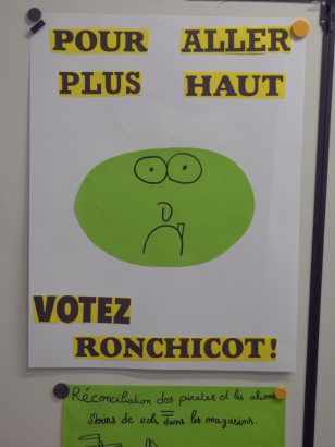 Affiches des candidats aux élections municipales de Lermand.