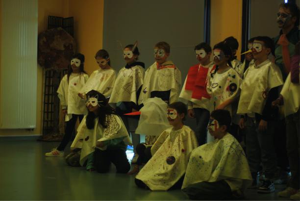 Une partie de la classe en compagnie de Hugo Le Châtelain