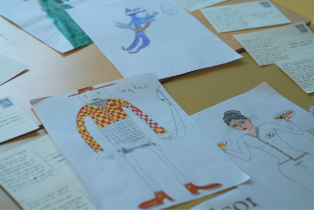 Les dessins pendant l'exposition (02/07/2024)