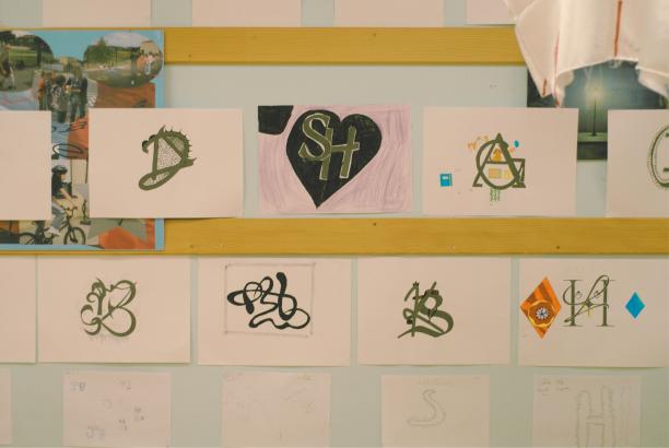 Les monogrammes pendant l'exposition (2/07/2024)