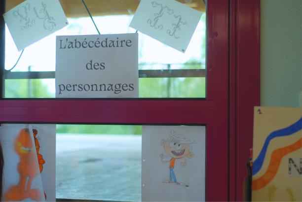 L'abécédaire des personnages, le jour de l'exposition.