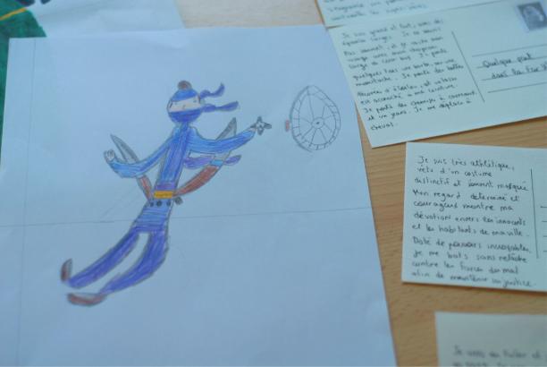 Les dessins pendant l'exposition (02/07/2024)