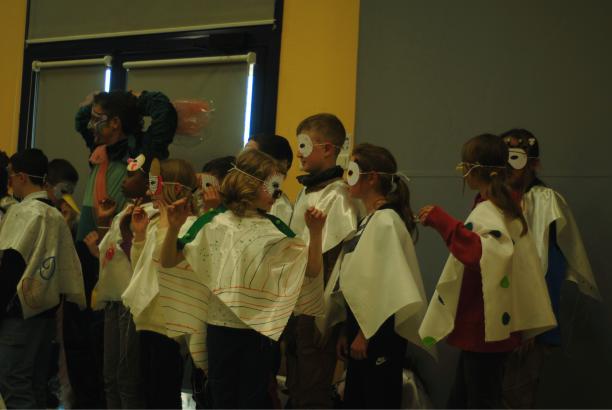Une partie de la classe en compagnie de Hugo Le Châtelain