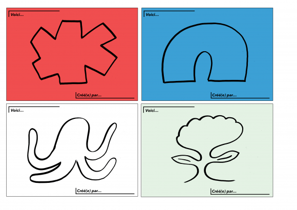 Formes à compléter pour définir des personnages.