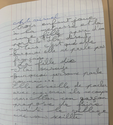 Annabelle écrit sa scène
