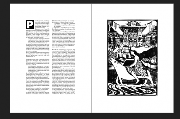 double page de recherches pour les contes