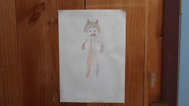 dessin préparatoire d'esprit-nuage