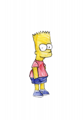 Bart Simpson, de la série "Les Simpsons". Dessin de Lorenzo.
