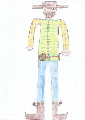 Le cow-boy, par Freddy