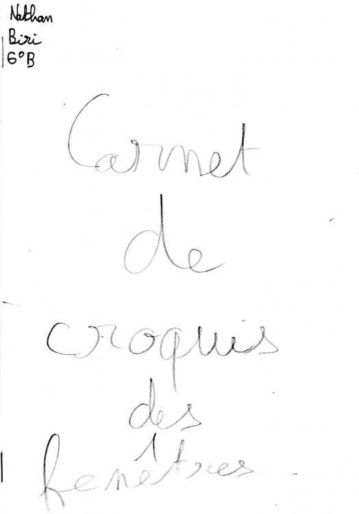 Les carnets de croquis, couverture décorée 1.