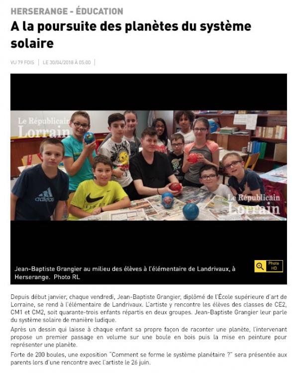 On est passé dans le journal !