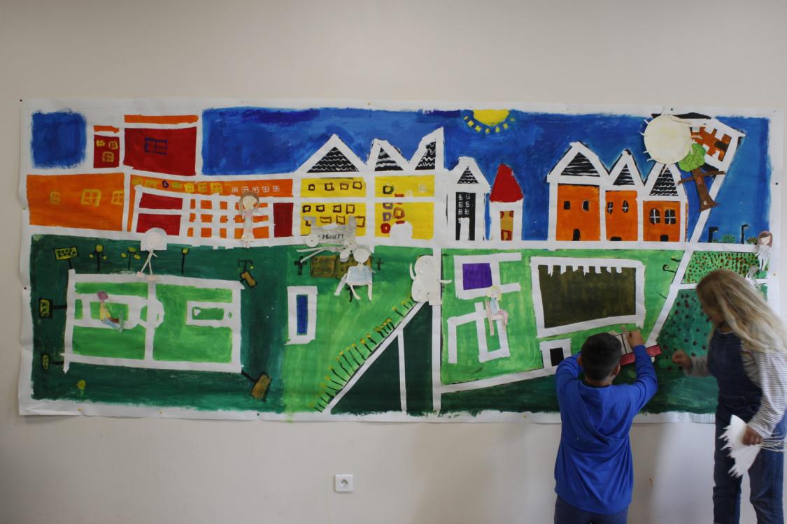 Animation de la Fresque animée avec les 6ème du collège de St-Aulaye (11/06-15/06)