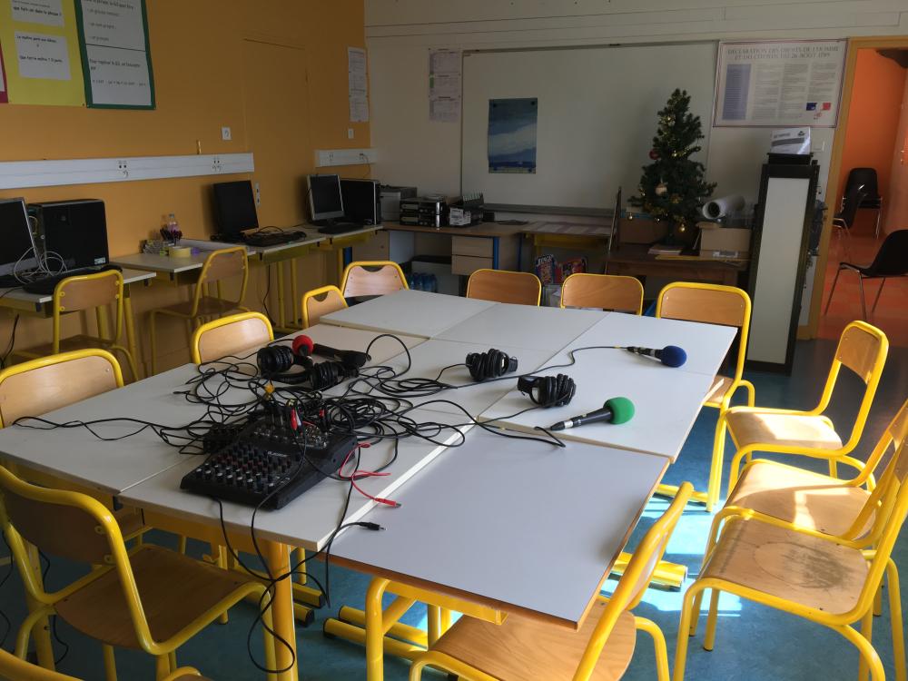 Studio Radio en préparation 