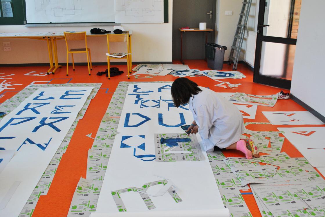pochoirs des lettres
