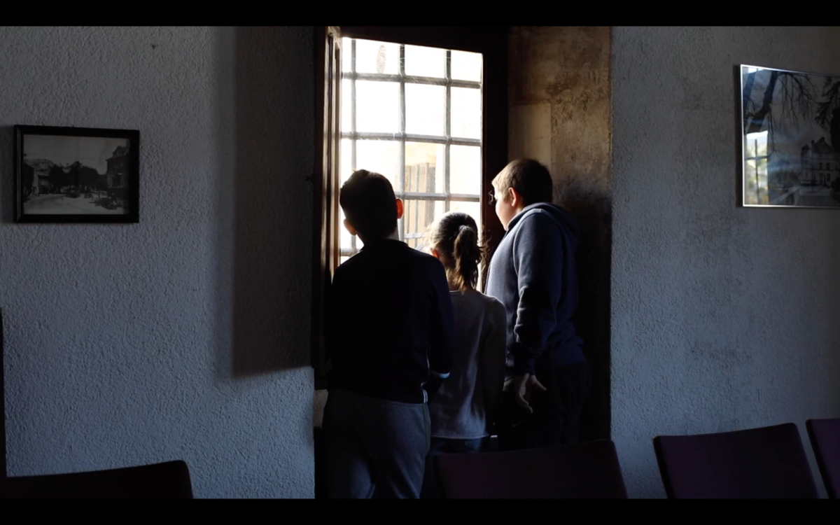 Tournage à la fenêtre médiévale du château