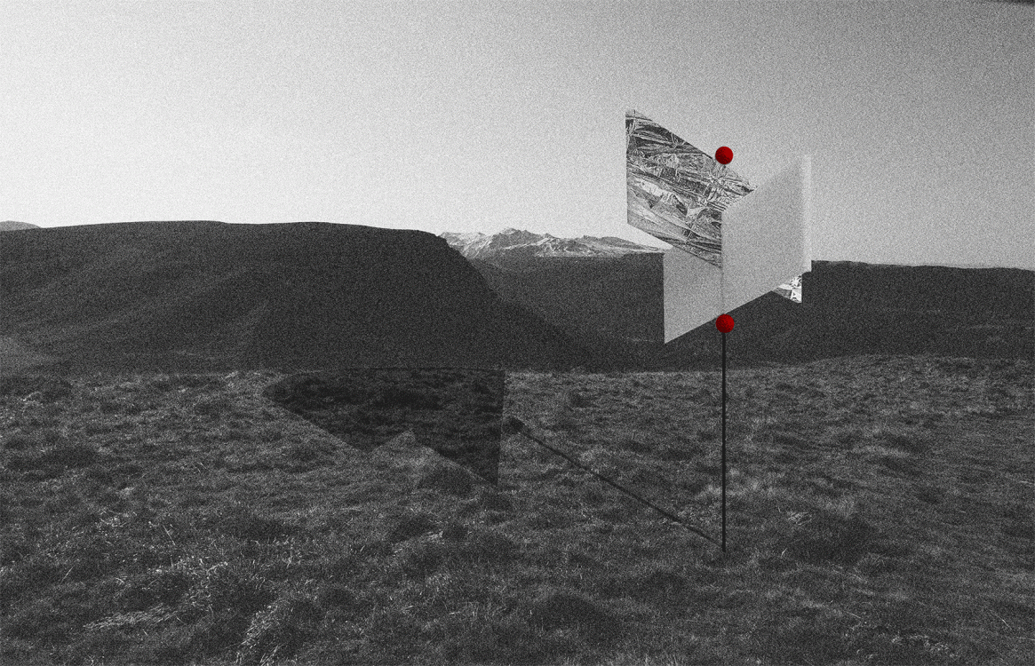 Un moulin imaginaire dans un paysage cantalien