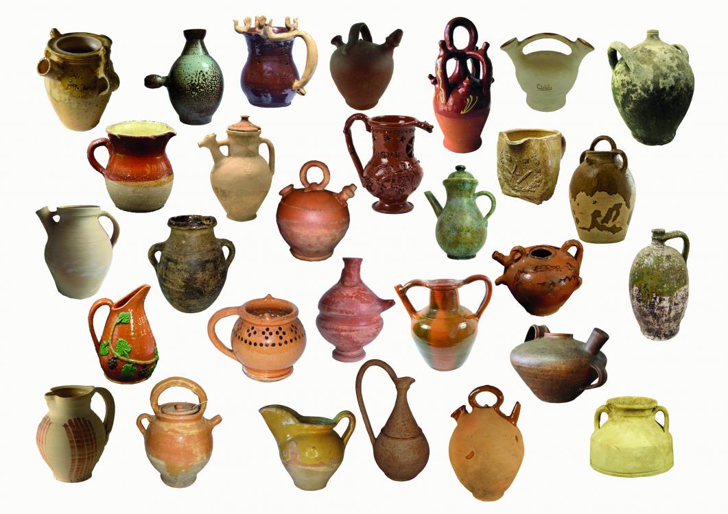Généalogie de la famille des brocs en terre cuite.