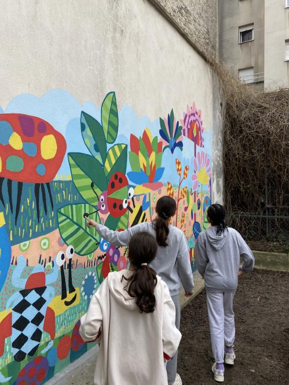 Photo personnelle prise lors de mon premier atelier à l'école (27 février 2024)