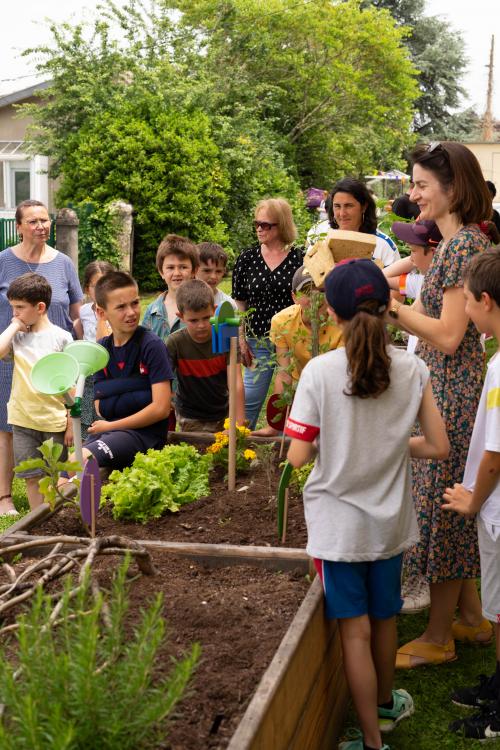 Restitution devant le jardin