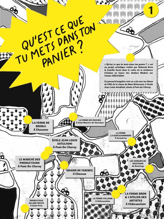 Permière page de notre journal d’enquête co-créé avec les élèves de CM2 de la classe de Mme Richermoz à l’école Jean-Louis Astulfoni, située à Pont-de-Chéruy.