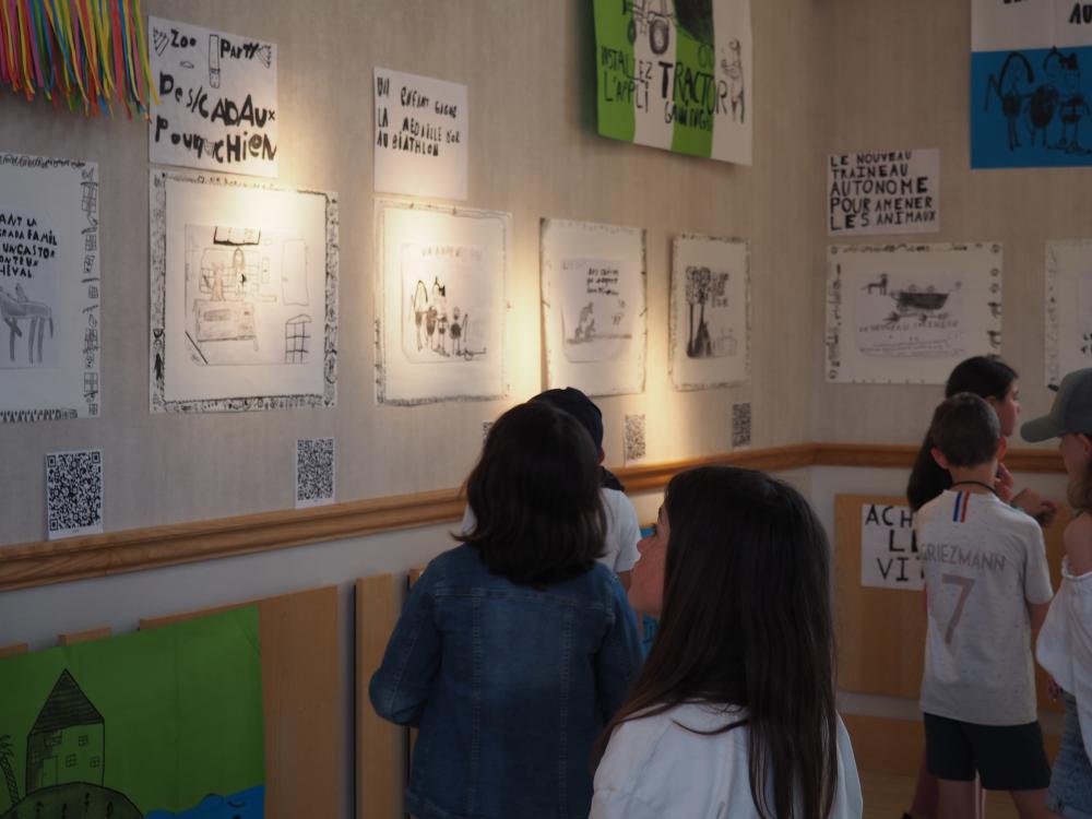 Visite scolaire de l'exposition