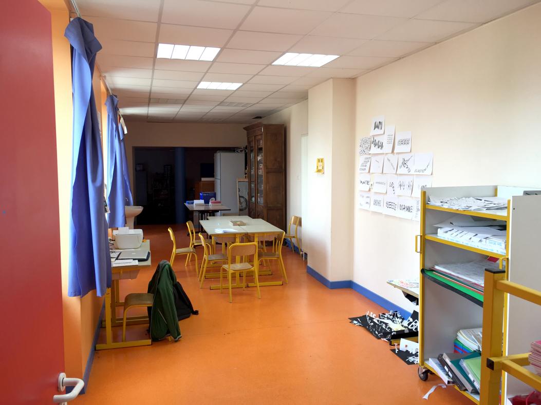 Salle réservée pour la résidence