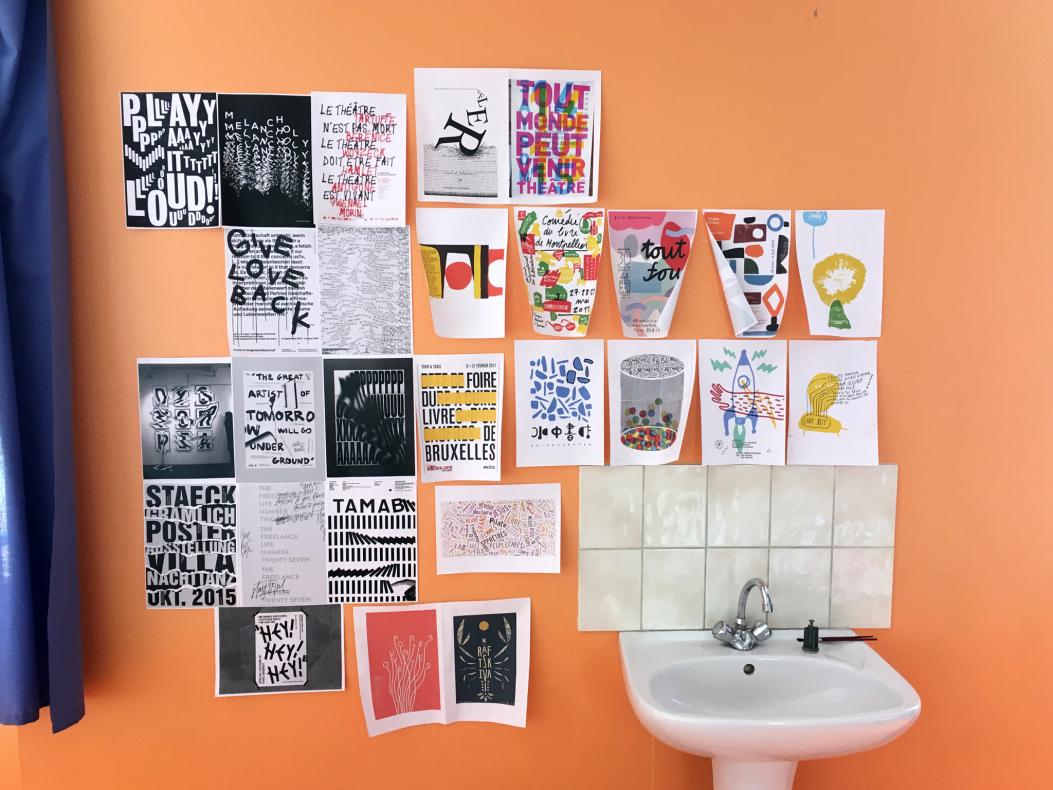 Vue du "mur de l'inspiration"
