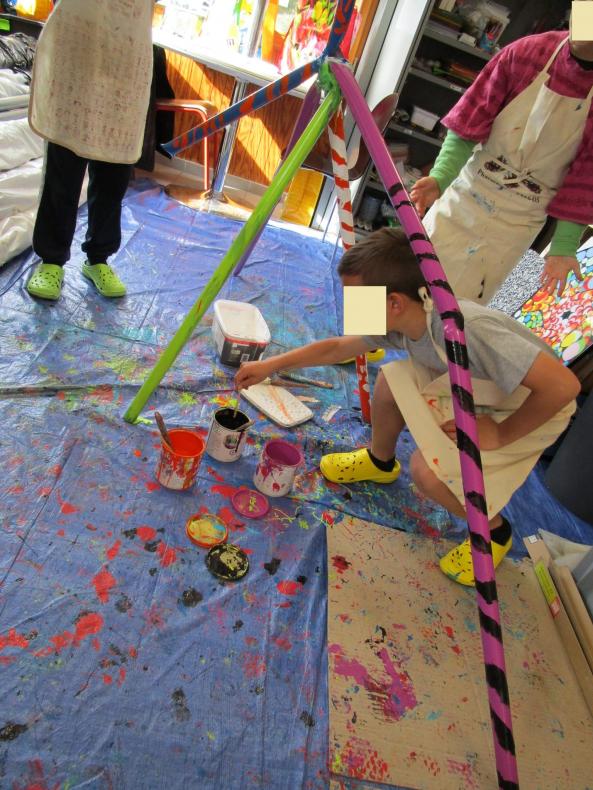 peinture sur sculpture 3