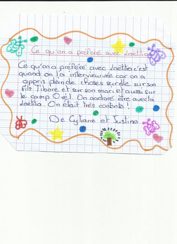 Retour sur l'expérience de Création en cours à l'école.