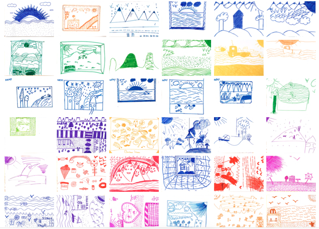 dessins réalisés par les 6° du collège Pierre Emmanuel