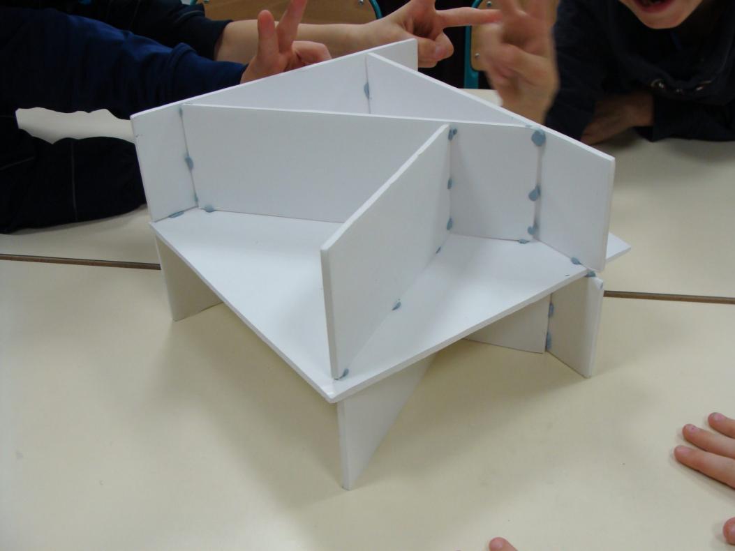Dernière séance de construction des maquettes.
