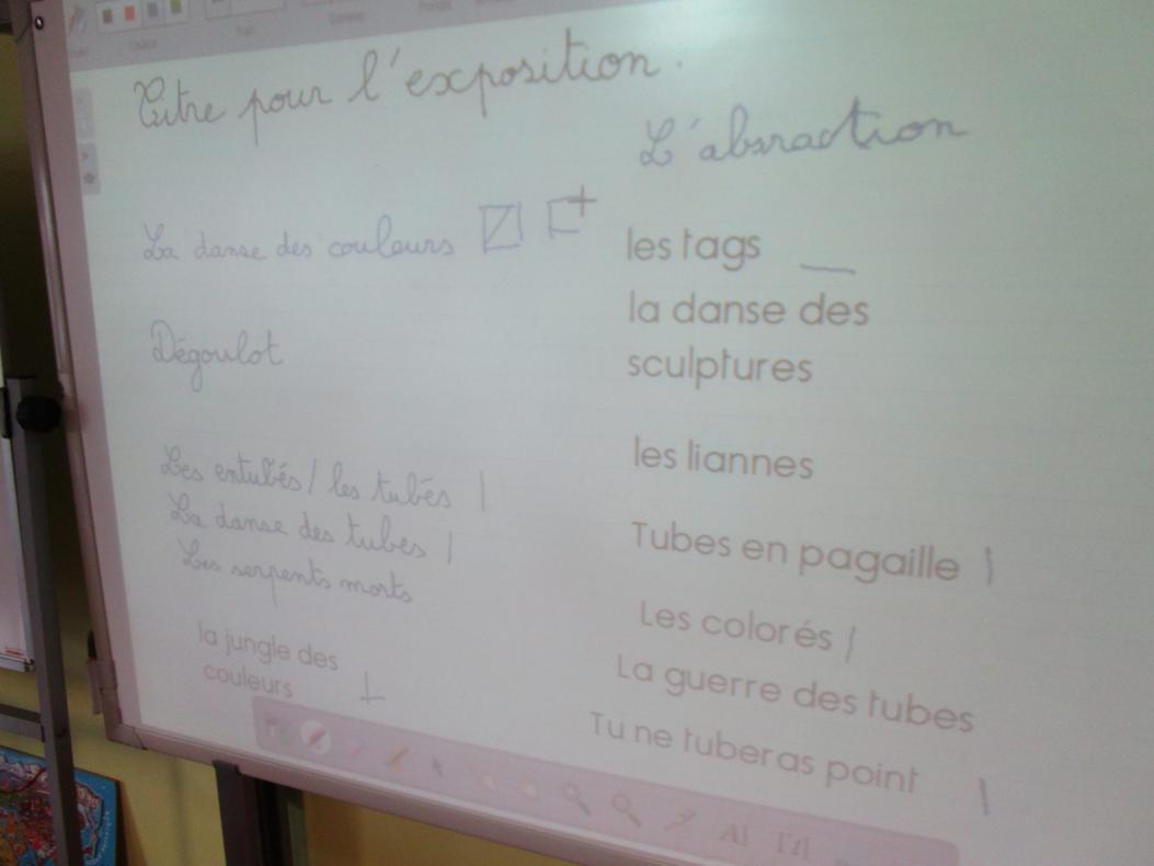 propositions de titre pour l'exposition