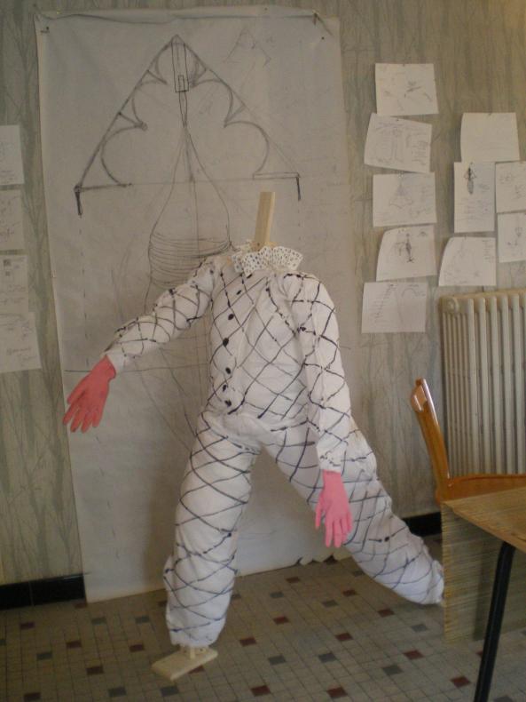 Arlequin, 140 x 50 cm.