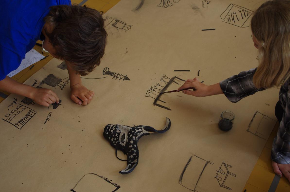 Dessins des supports de scénographie
