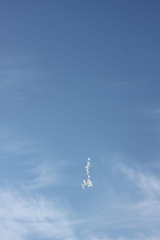 Dessiner dans le ciel : l'action