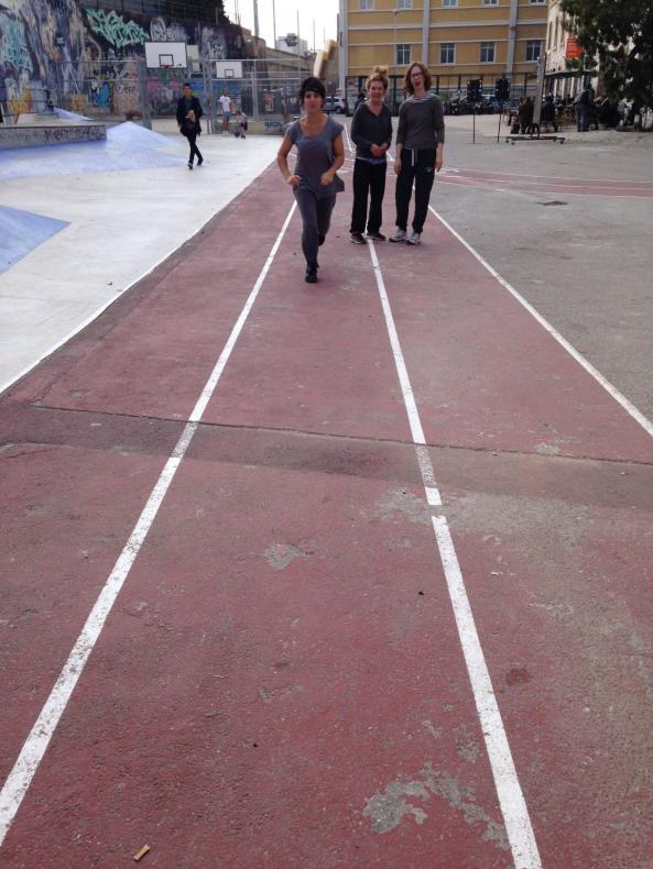 photo de répétition au play ground de la Friche - MARSEILLE