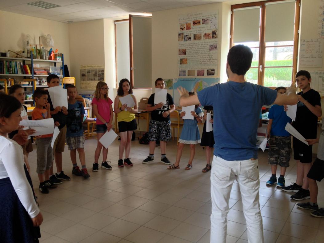 Répétition du choeur des animaux