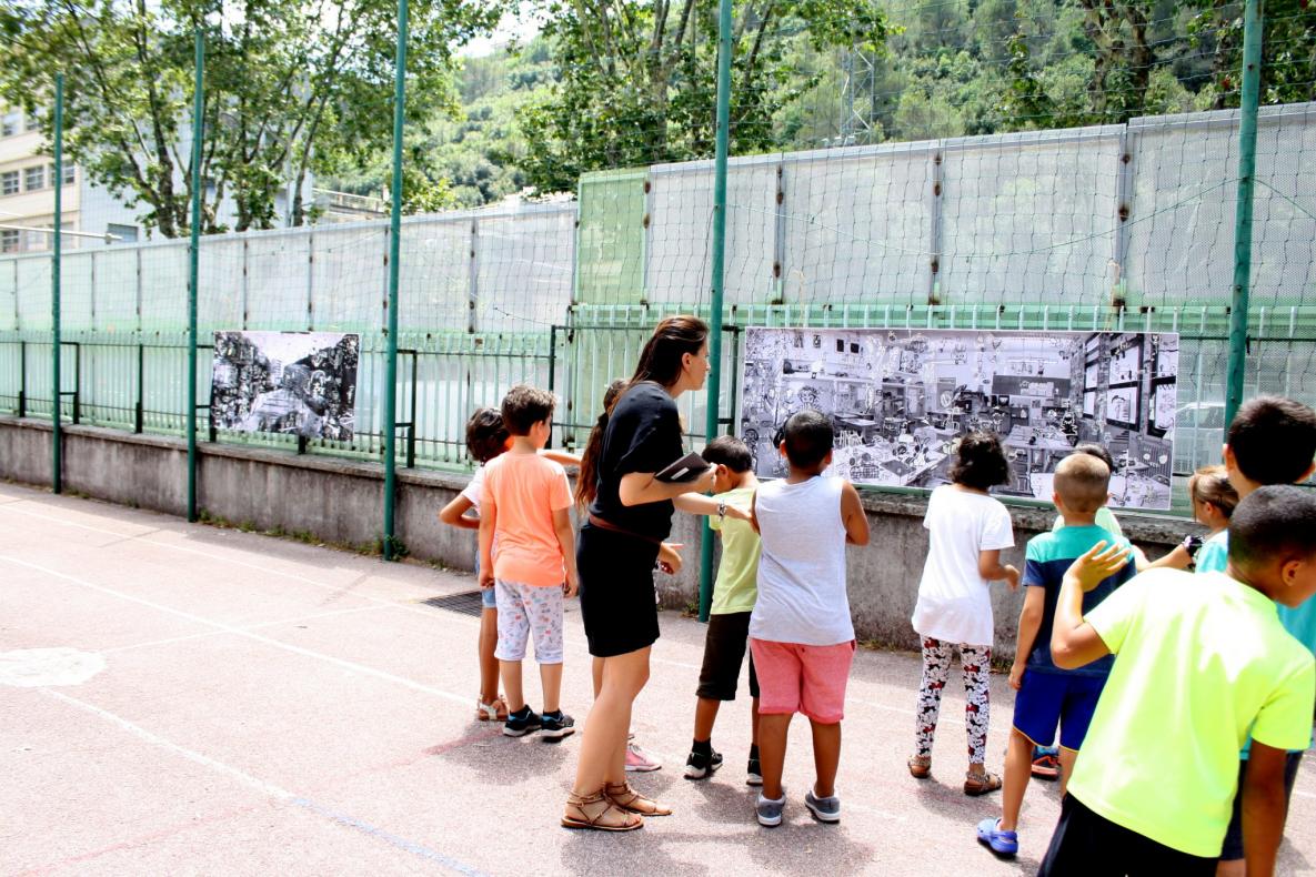 Projet Murmure ! Installation de 7 photos panoramiques
