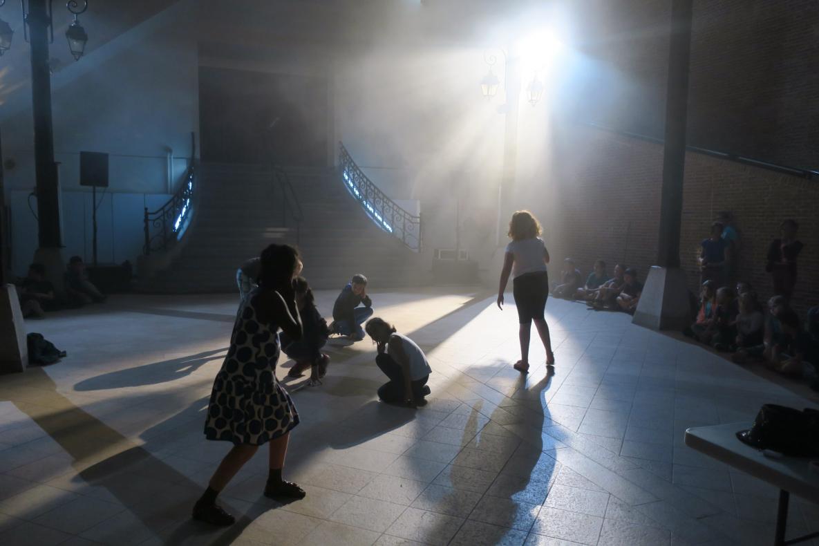 Création lumière dans la Halle au Beurre - semaine du bal / première répétition avec essais lumières