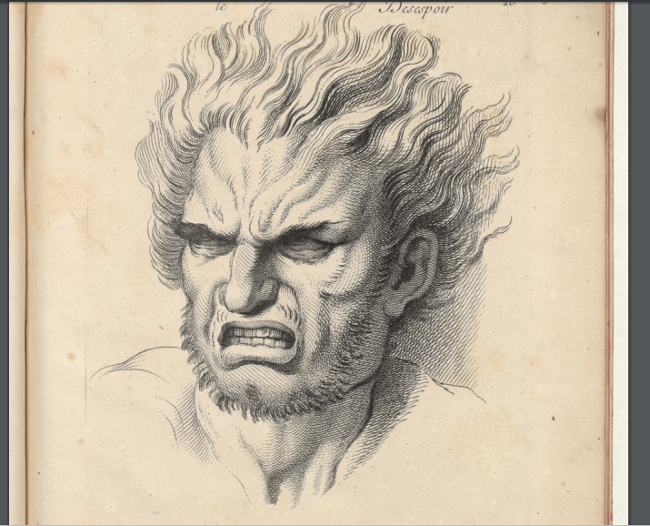 Les traits de la colère