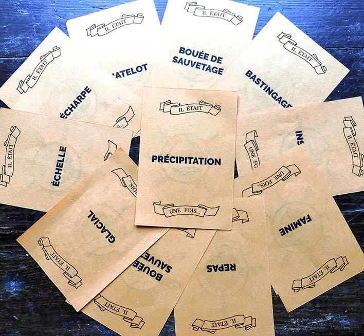 Jeu de cartes conçu pour un premier exercice d'histoire collective.